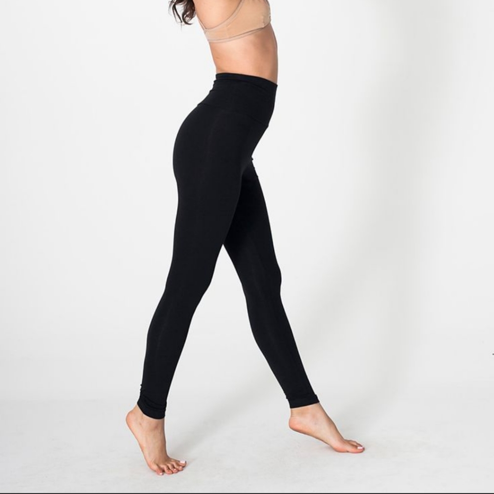 New American Apparel Black Cotton Leggings XS, L and XL